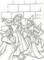 kolorowanki Śpiąca królewna Aurora, obrazek Disney dla dzieci do wydrukowania i  do pokolorowania kredkami numer  32